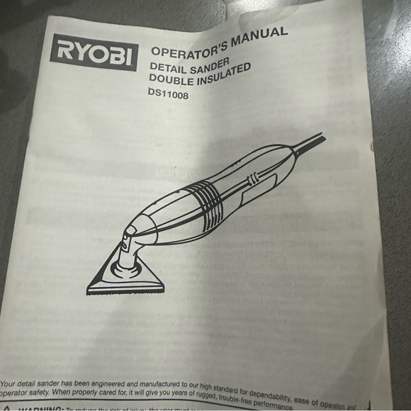Ryobi DS11008 Corded Detail Sander – Gently Used, Tested - Picture 8 of 9